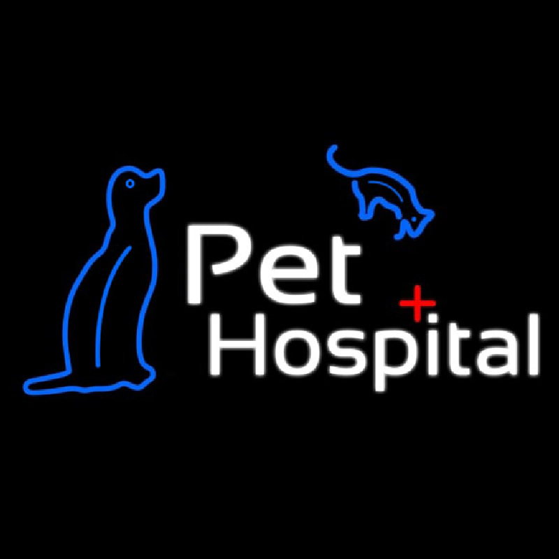 Pet Hospital Neontábla