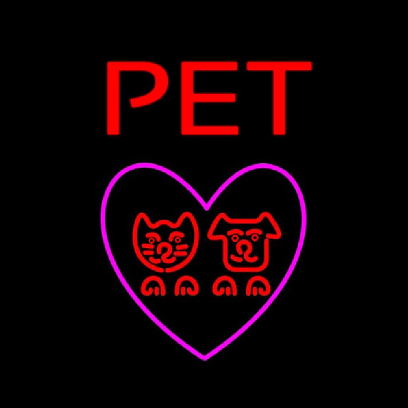 Pet Love Neontábla