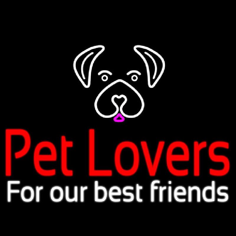 Pet Lovers Neontábla