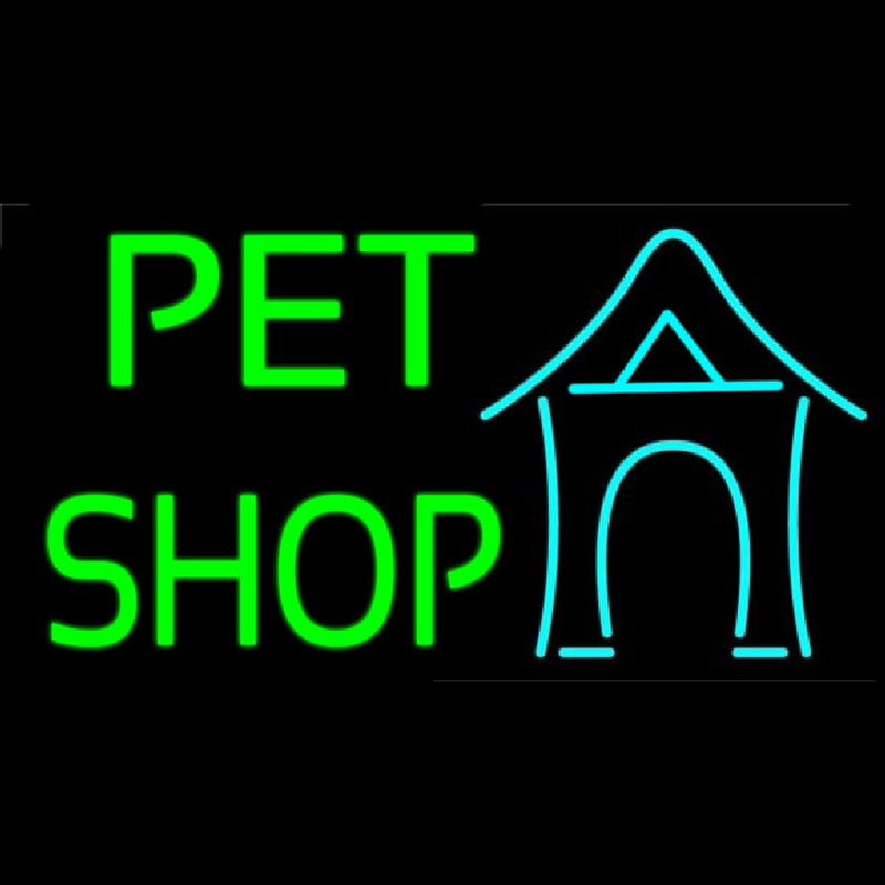 Pet Shop 1 Neontábla