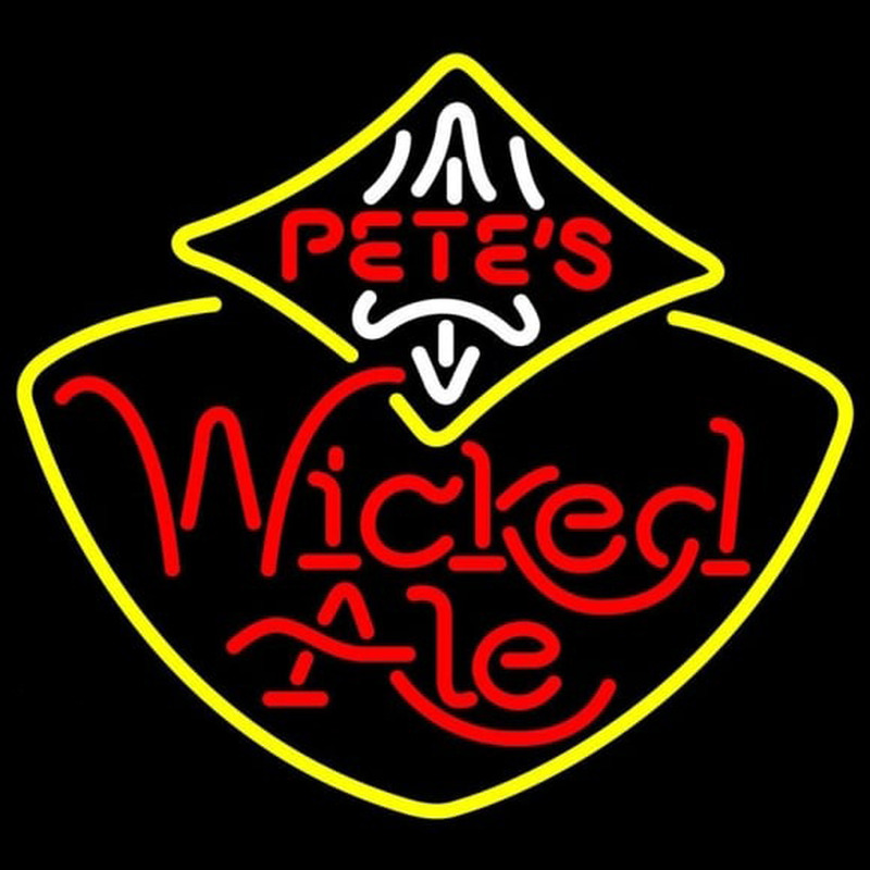 Petes Wicked Ale Beer Sign Neontábla