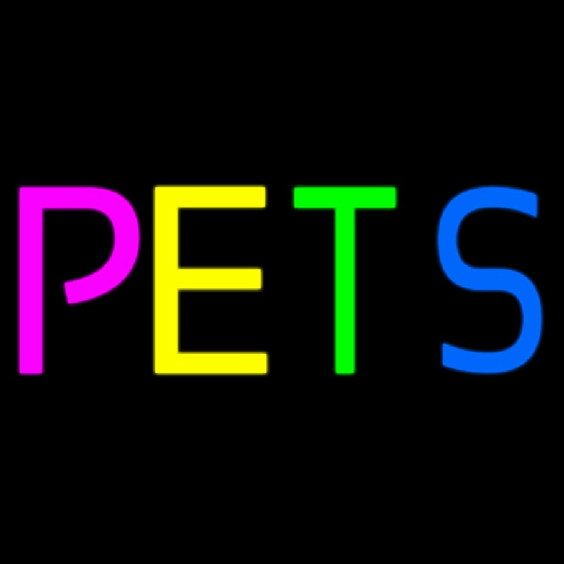 Pets Multicolored Neontábla