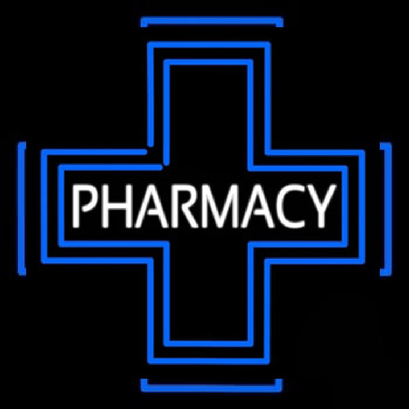 Pharmacy Inside Plus Logo Neontábla