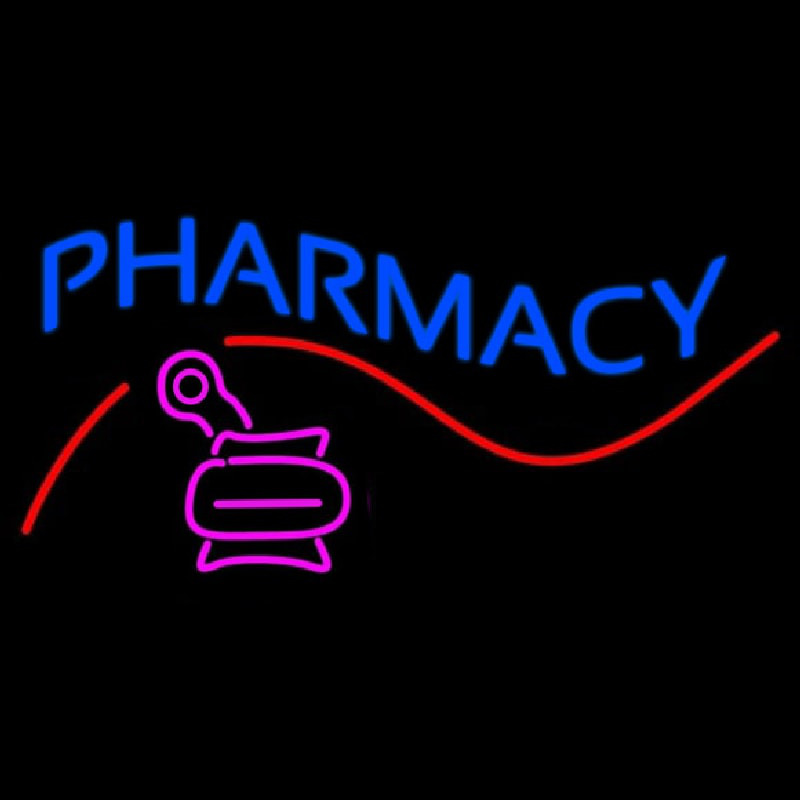 Pharmacy With Logo Neontábla