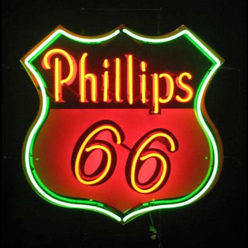 Phillips 66 Gasoline Neontábla