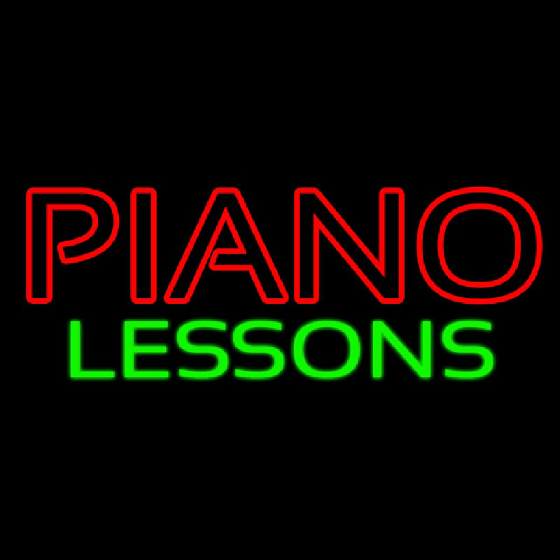 Piano Lessons Neontábla