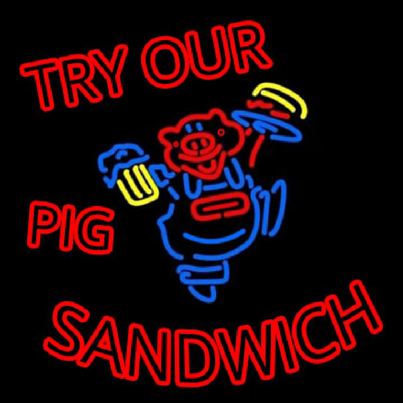 Pig Sandwich Neontábla