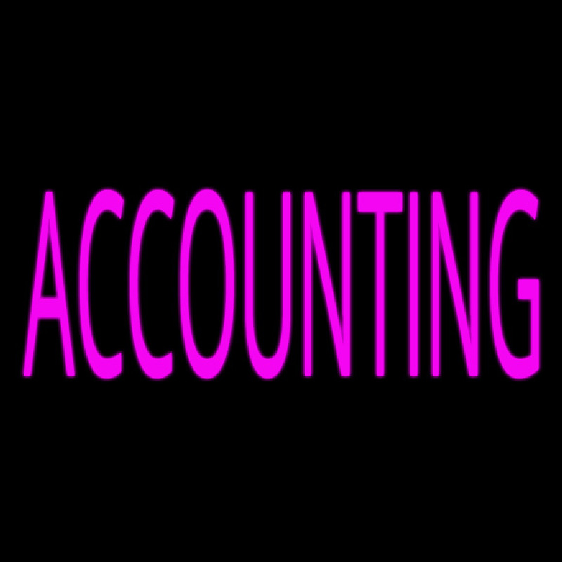 Pink Accounting Neontábla