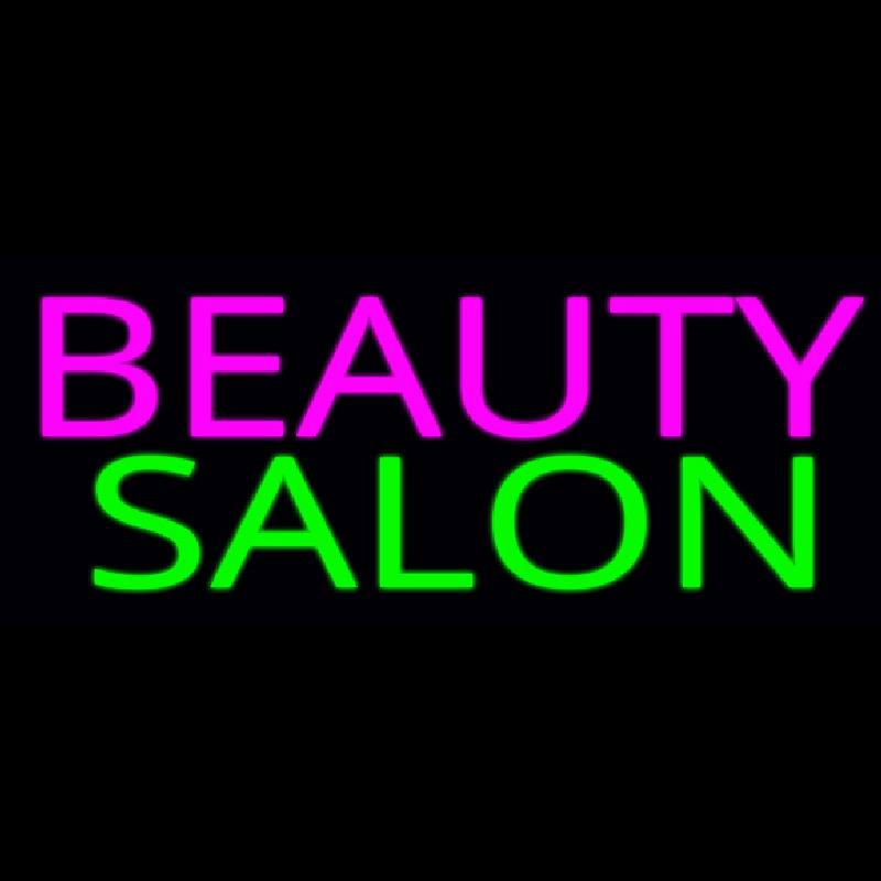 Pink Beauty Salon Green Neontábla