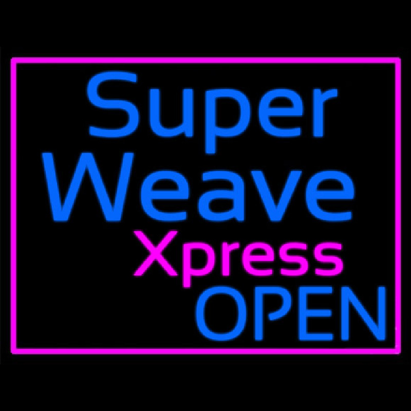 Pink Border Super Weave Xpress Open Neontábla