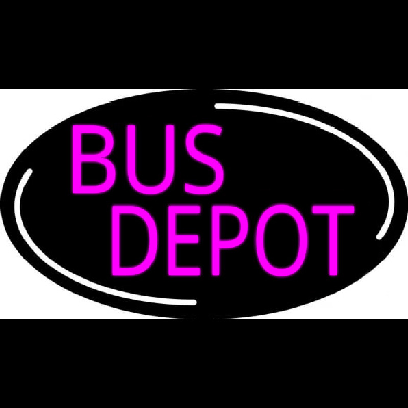 Pink Bus Depot Neontábla