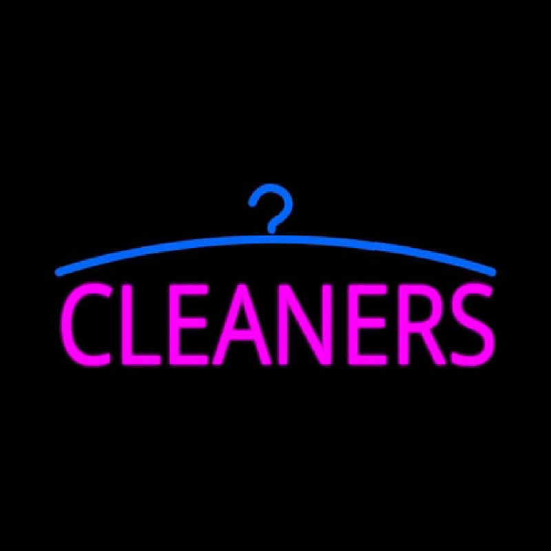 Pink Cleaners Logo Neontábla