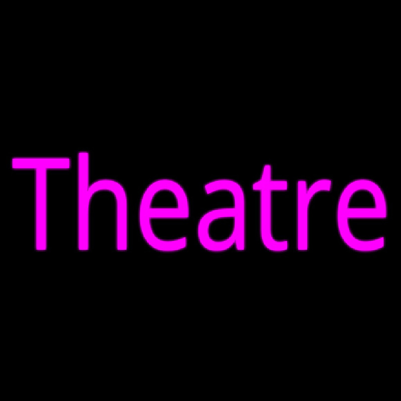Pink Cursive Theatre Neontábla