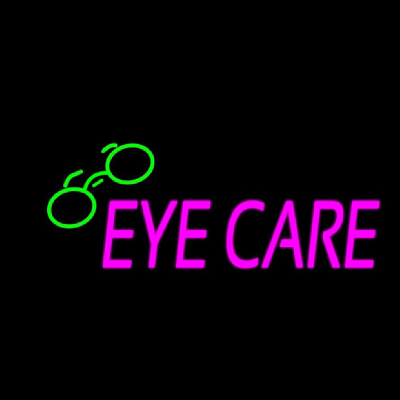 Pink Eye Care Logo Neontábla