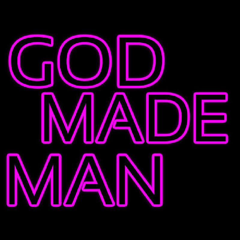 Pink God Made Man Neontábla