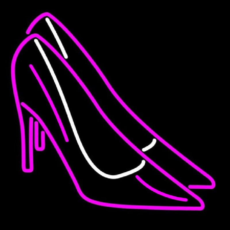 Pink High Heels Block Neontábla