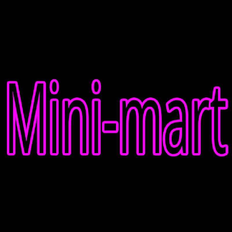 Pink Mini Mart Neontábla