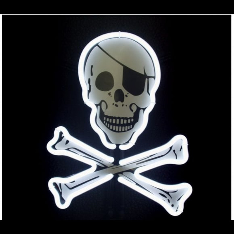 Pirate Flag Desktop Neontábla