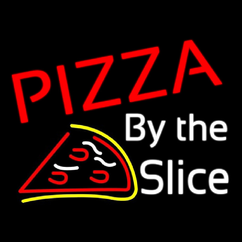 Pizza By The Slice Neontábla