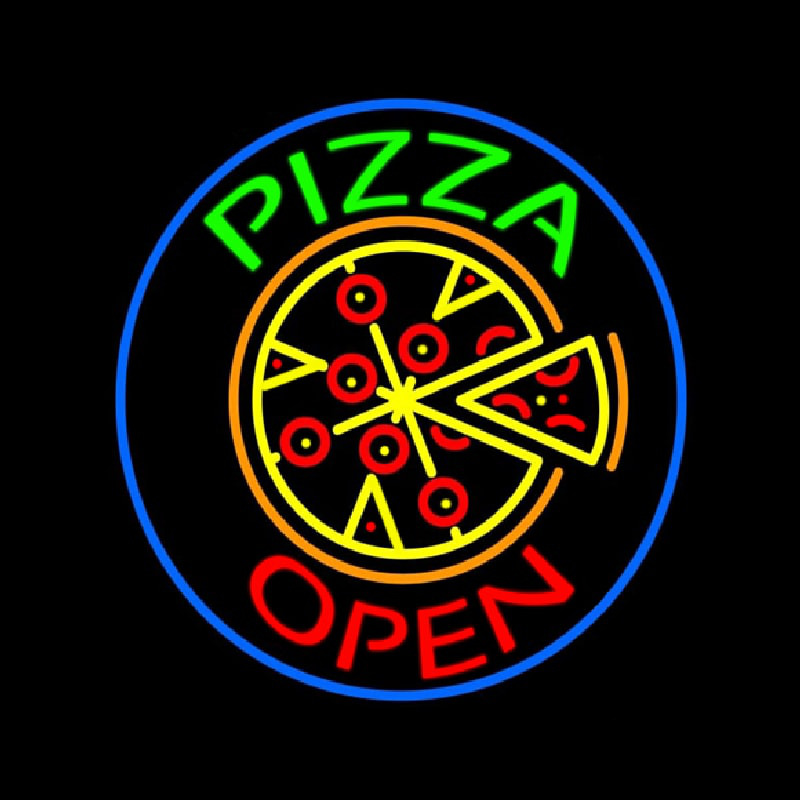 Pizza Open Neontábla