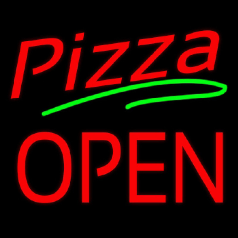 Pizza Open Neontábla