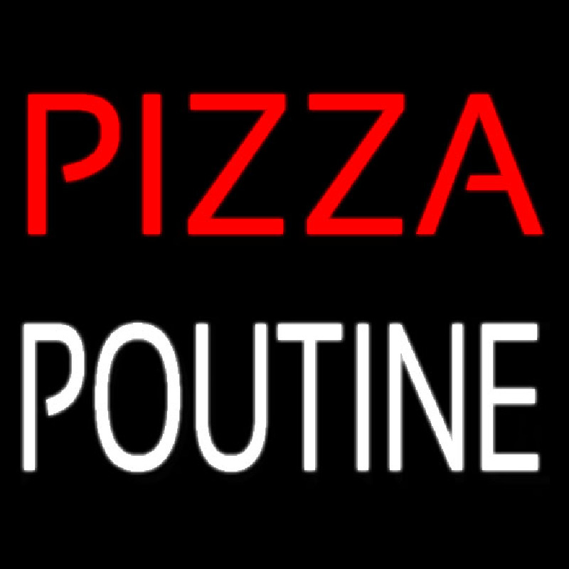 Pizza Poutine Neontábla