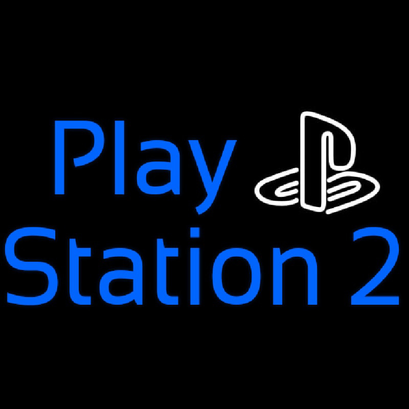 Playstation 2 Neontábla