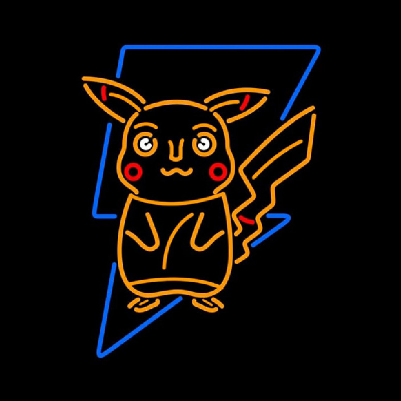 Pokeman Go Pikachu Neontábla