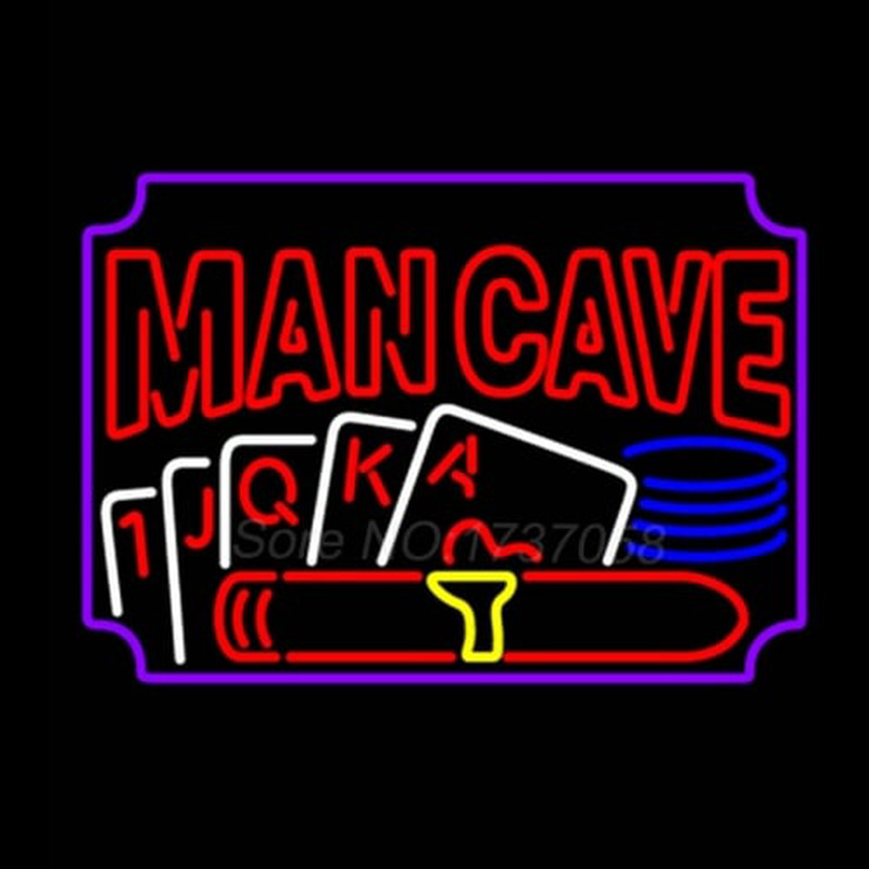 Poker Cigar Man Cave Neontábla