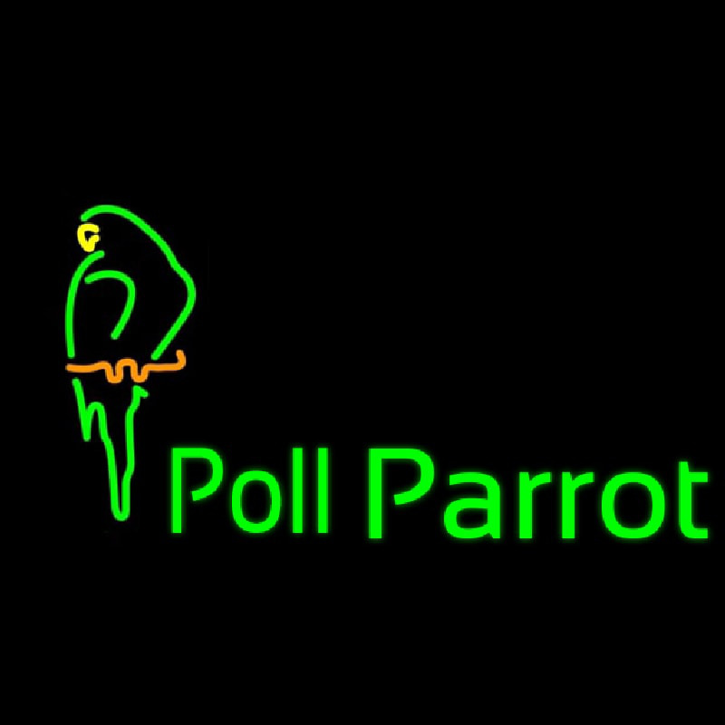 Poll Parrot Logo Neontábla
