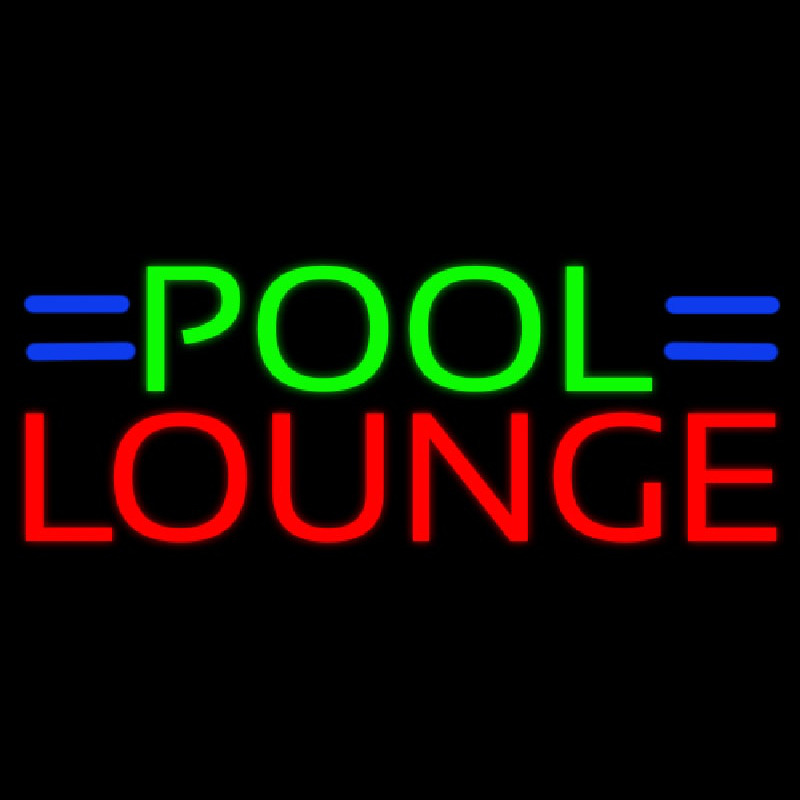 Pool Lounge Neontábla