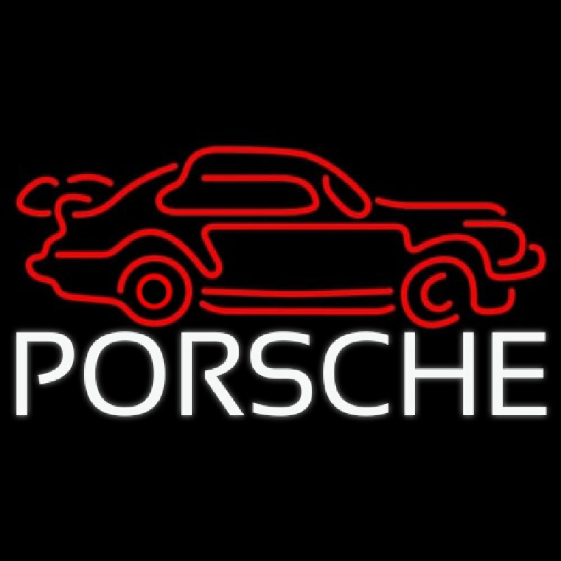 Porsche Car Neontábla