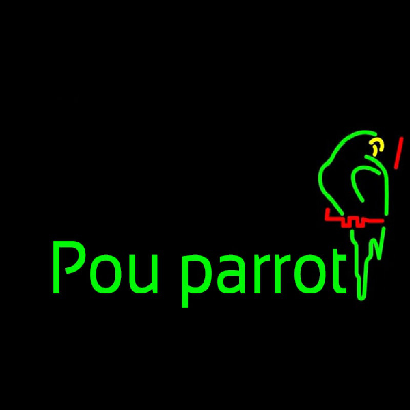 Pou Parrot Neontábla