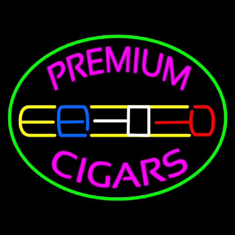 Premium Cigars Logo Neontábla
