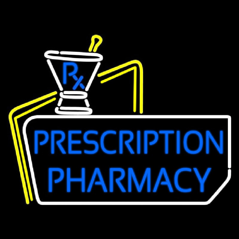 Prescription Pharmacy Neontábla