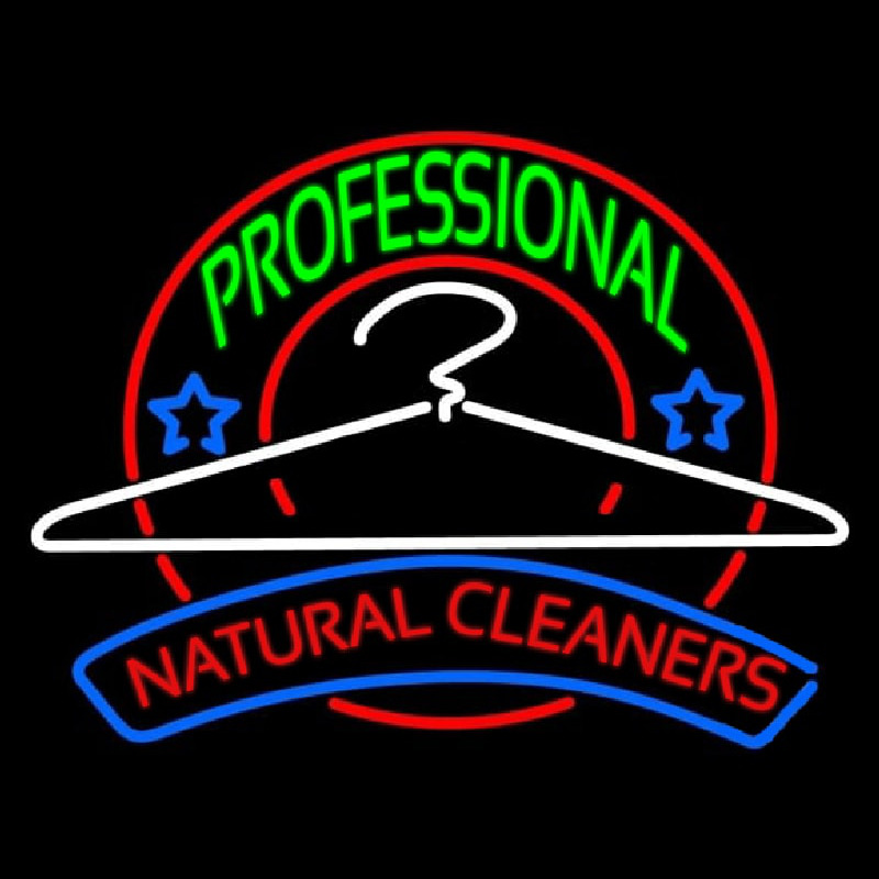 Professional Natural Cleaners Neontábla