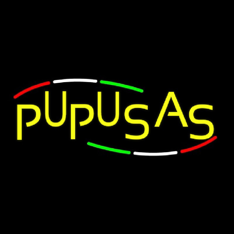 Pupusas Neontábla