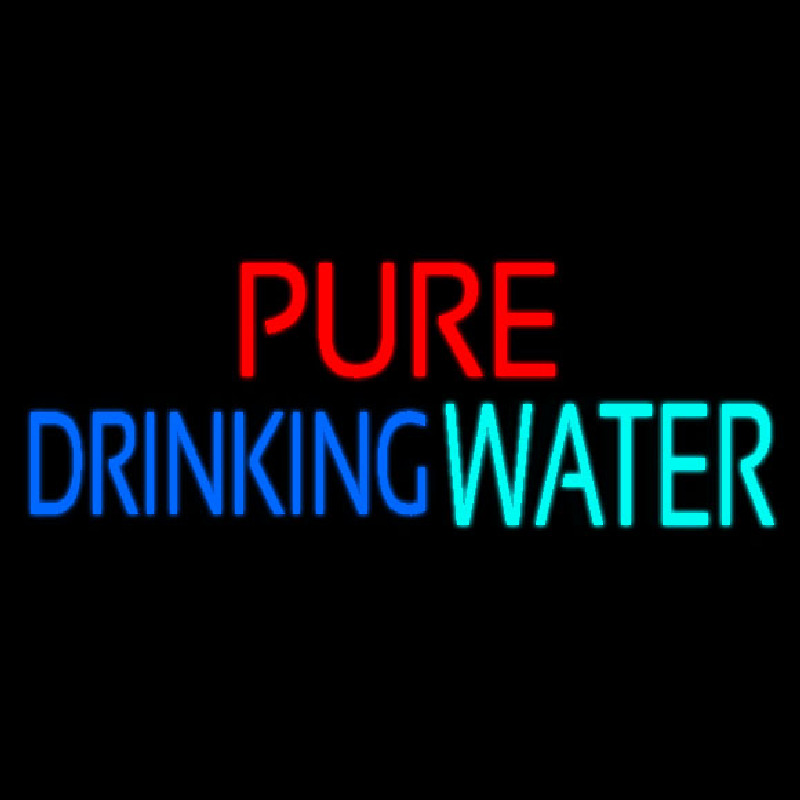 Pure Drinking Water Neontábla