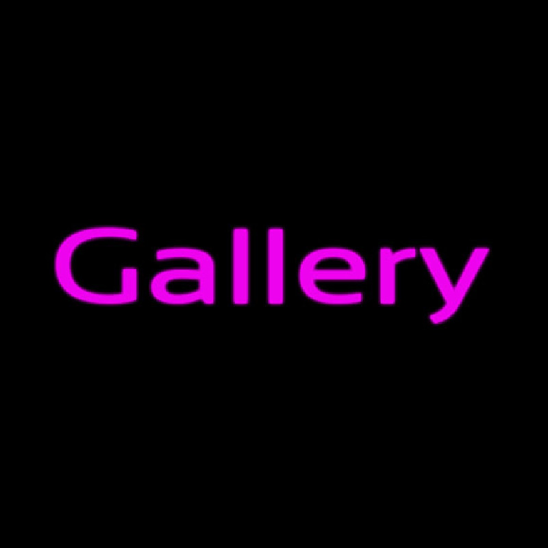 Purple Cursive Gallery Neontábla