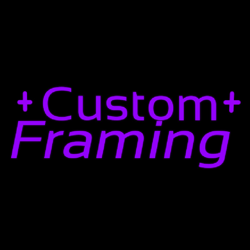 Purple Custom Framing 1 Neontábla