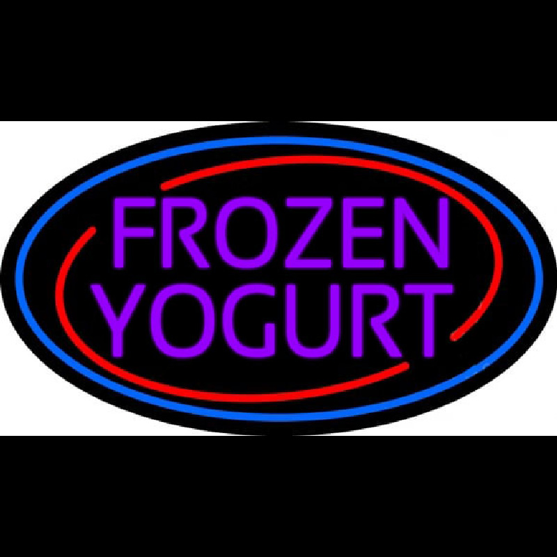 Purple Frozen Yogurt Neontábla