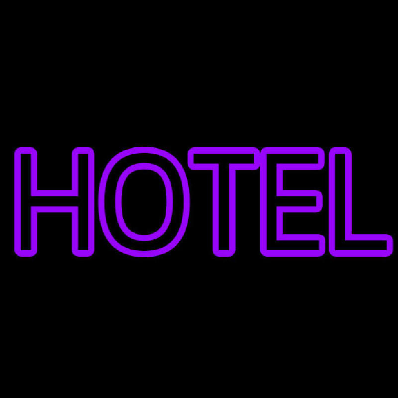 Purple Hotel Neontábla