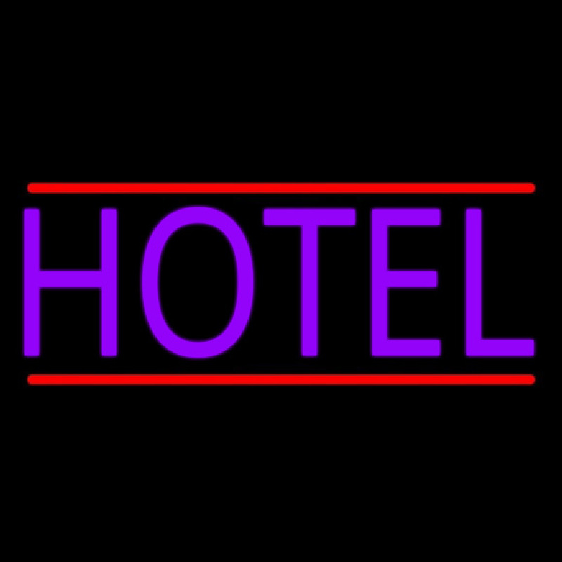 Purple Hotel Neontábla