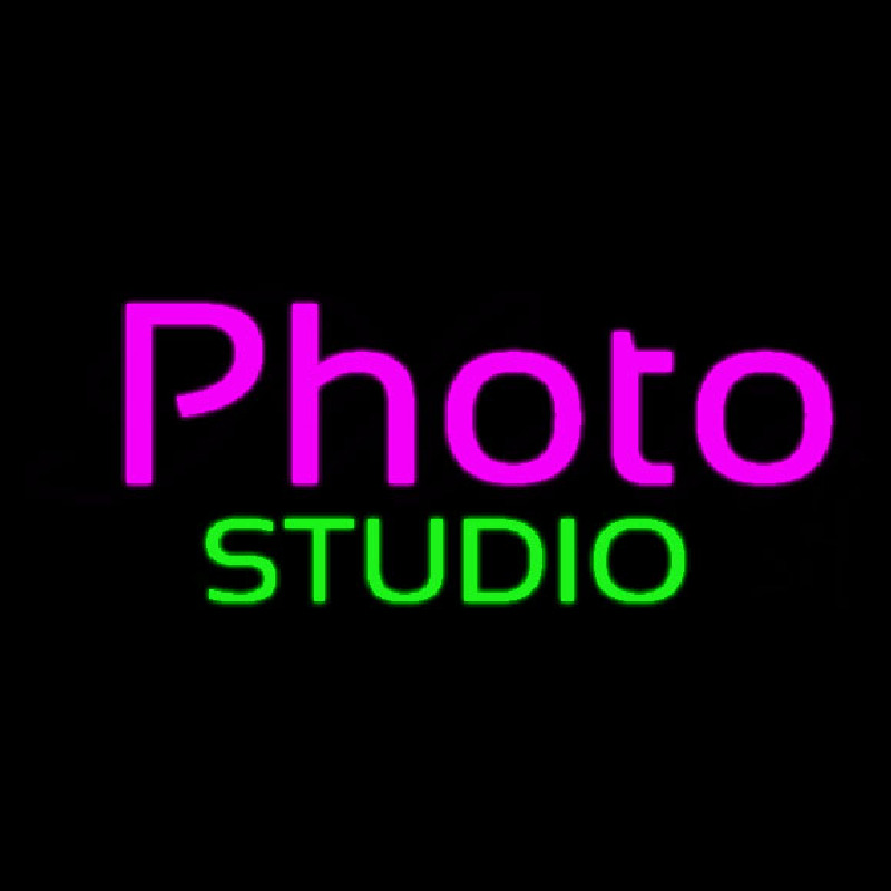 Purple Photo Green Studio Neontábla