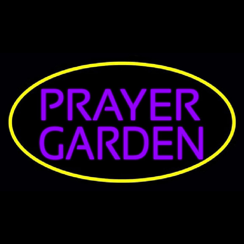 Purple Prayer Garden Neontábla