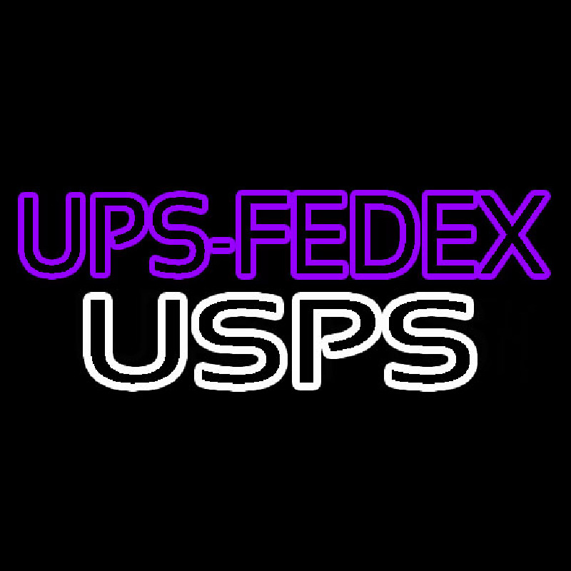 Purple Ups Fede  Usps Neontábla