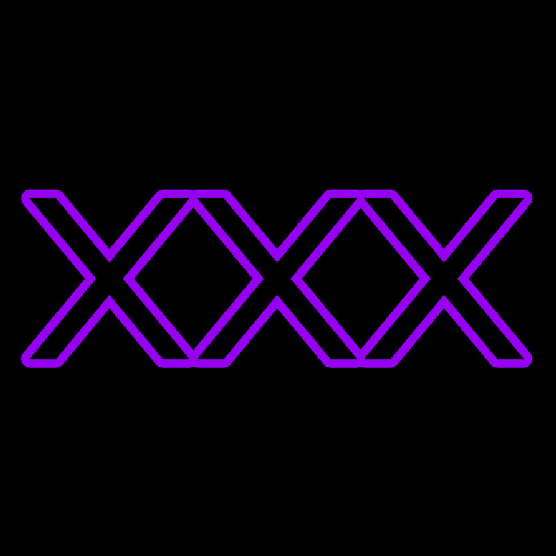 Purple X   Neontábla