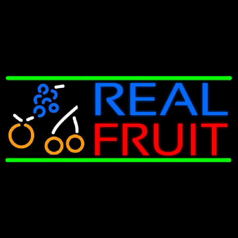 Real Fruit Smoothies Neontábla