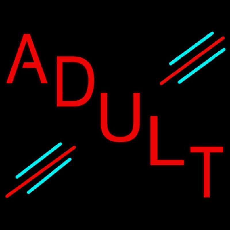 Red Adult Neontábla