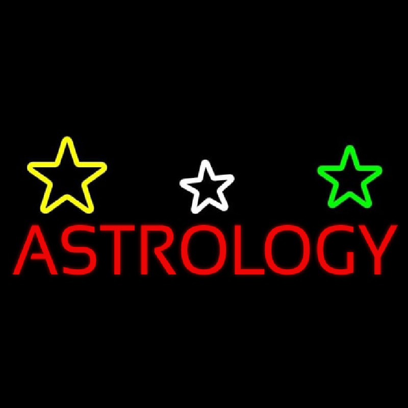 Red Astrology Neontábla